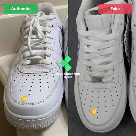 how to spot fake nike air force 1 white|air force 1 genuine check.